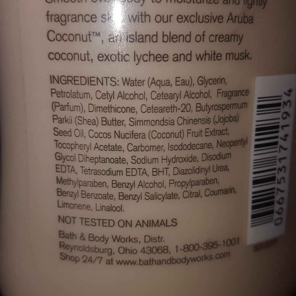 ⚄NWT Aruba Coconut B & B Works Lotion - Picture 5 of 6